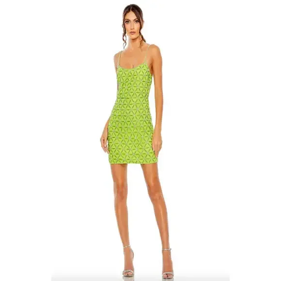 NEW,Mac Duggal 10983 Green Size 4 #MD399